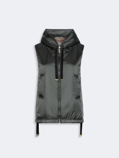 Max Mara The Cube Greengo Puffer Dark Green In Black