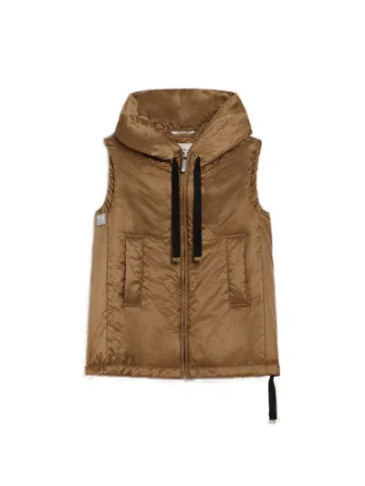 MAX MARA THE CUBE MAX MARA THE CUBE GREENGO PUFFER JACKET CARAMEL