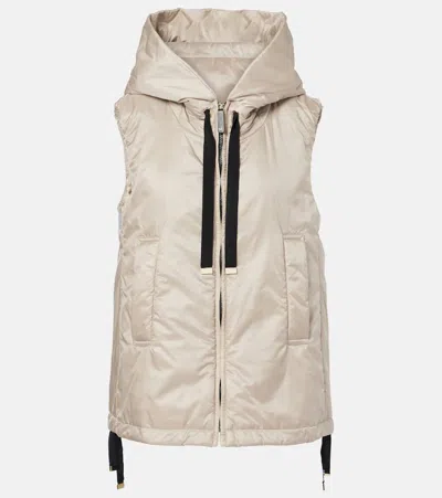 Max Mara The Cube Greengo Quilted Vest In Brown