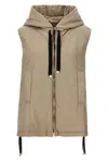 Max Mara The Cube Waterproof Vest Greengo In Brown