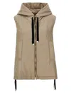 Max Mara The Cube Women's Greengo Sleeveless Puffer Light Grey | Size 38 | 2419291094600039 In Brown