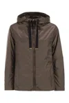 Max Mara The Cube Greenh - Drip-proof Canvas Travel Jacket In Brown