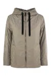 Max Mara The Cube Greenh Hooded Padded Jacket In Gray