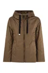 Max Mara The Cube Water-resistant Travel Jacket In Brown