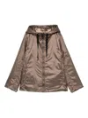 Max Mara The Cube Brown Down Jacket In Brown