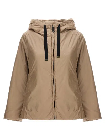 Max Mara The Cube Greenh Puffer Jackets Beige In Brown