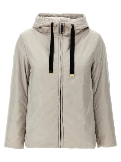 Max Mara The Cube 'greenh' Down Jacket In Gray