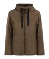 Max Mara The Cube Greenh Drawstring Hooded Jacket In Brown