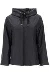 Max Mara The Cube Greenh Hooded Padded Jacket In Black