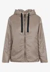 Max Mara The Cube Greenh Hooded Padded Jacket In Neutral