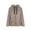 Max Mara The Cube Greenh Hooded Padded Jacket In Gray