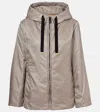 Max Mara Roccia Green Jacket With Adjustable Hood And Zipped Fastening