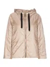 Max Mara The Cube Green Padded Nylon Jacket In Beige