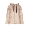 Max Mara The Cube Drawstring-hood Padded Jacket In Ice