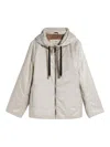 Max Mara The Cube Greenh Hooded Padded Jacket In Silver