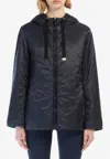 Max Mara The Cube Greenh Hooded Padded Jacket In Blue