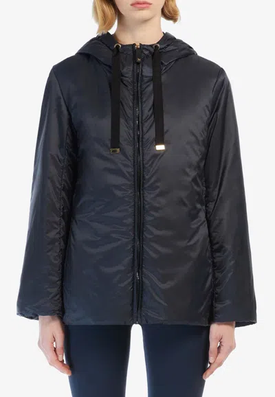 MAX MARA THE CUBE GREENH ZIP-UP PADDED JACKET
