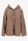Max Mara The Cube Buttoned Long-sleeved Coat In Camel
