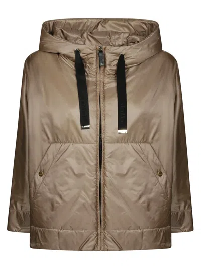 MAX MARA THE CUBE GREENRE CAPE CLOAK HOODED JACKET