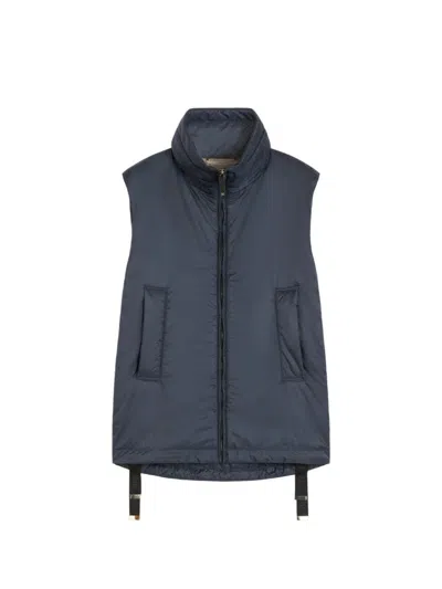 MAX MARA THE CUBE MAX MARA THE CUBE GREENVE SLEEVELESS PUFFER NAVY