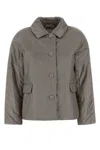 Max Mara The Cube Grey Polyester Greens Padded Jacket In Gray