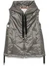 Max Mara The Cube Women Hooded Down Vest In Green