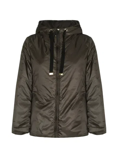 Max Mara The Cube Hooded Jacket In Green
