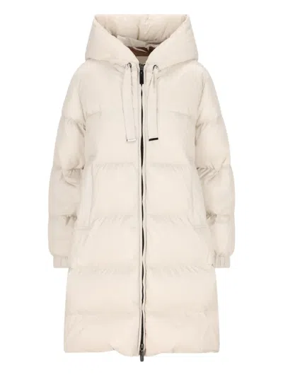 Max Mara Quilted Quilted Quilt In Anti-drip Canvas In White