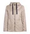 Max Mara The Cube Hooded Puffer Jacket In Black