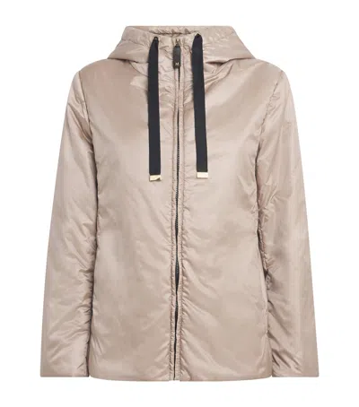 Max Mara The Cube Hooded Puffer Jacket In Black