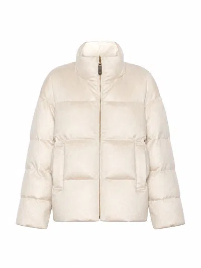 Max Mara The Cube Imbottito Corto In Neutral