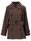 Max Mara The Cube Impermeabile In Brown