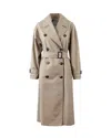 Max Mara The Cube Impermeabile Fiorito Cammello In Brown