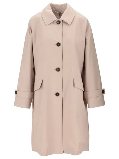 Max Mara The Cube Impermeabile Tessuto 69% Cotone, 31% Poliestere Fodera 100% Poliestere In Neutral