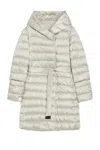Max Mara The Cube Novef Quilted Coat Camel In Gray