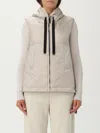 Max Mara The Cube Greengo Zip-up Drawstring Gilet In Silver