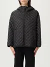 Max Mara The Cube Leo Quilted Short Hooded Jacket Coats Black In Black