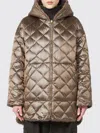 Max Mara The Cube Spacefe Reversible Long Down Jacket In Brown