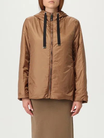 Max Mara The Cube Jacket  Woman Color Leather In Brown