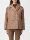 Max Mara The Cube Jacket  Woman Color Leather In Brown