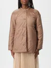 Max Mara The Cube Jacket  Woman Color Leather In Brown