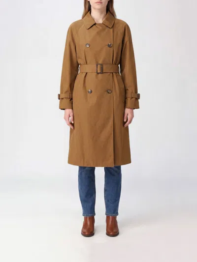 Max Mara The Cube Double-breasted Cotton Trench Coat In Brown