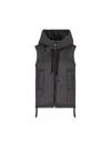Max Mara The Cube Drop-proof Technical Canvas Vest In Black