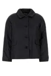 Max Mara The Cube Black Polyester Greens Padded Jacket In Blue