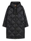 Max Mara The Cube Nylon Down Jacket In Black