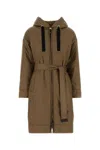 Max Mara The Cube Mud Polyester Dioniso Padded Jacket In Green