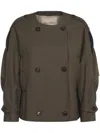 Max Mara The Cube Jim Double-breasted Jacket In Argilla