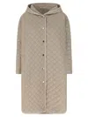 Max Mara The Cube Joan Puffer Jackets Beige In Gray