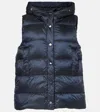 Max Mara The Cube Jsoft Puffer Vest In Blue