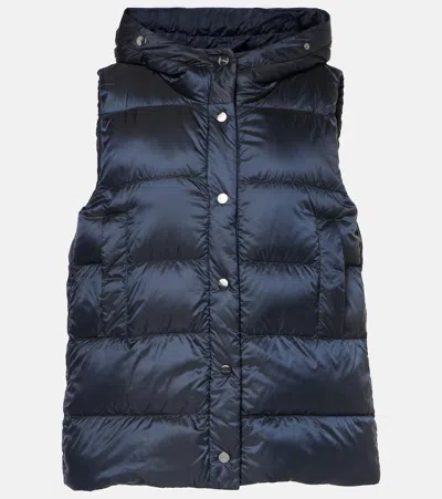Max Mara The Cube Jsoft Puffer Vest In Blue
